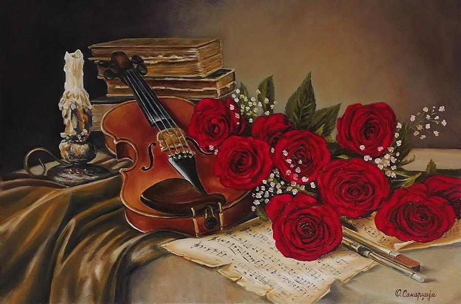 Violina i ruze