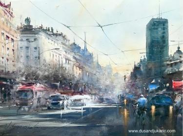 Terazijsko jutro, autor Djukaric Dusan