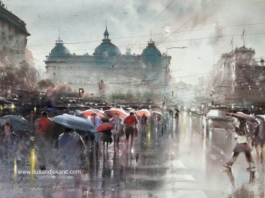 Setnja izmedu kisobrana, autor Djukaric Dusan