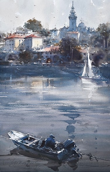 Ribar ispred Savamale, autor Djukaric Dusan
