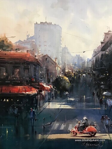 Pogled kroz Balkansku ulicu, autor Djukaric Dusan