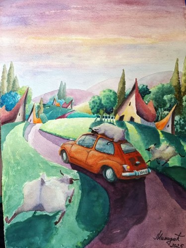 Dolazak u selo, autor Miladic Svetlana