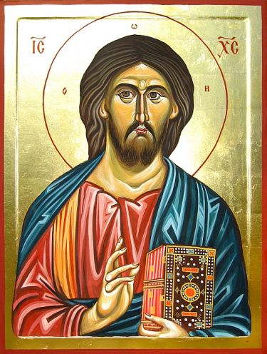 Ikona Isusa Hrista 50x70 cm, autor PRAVOSLAVNE IKONE- ikonopisac Miloš Timotijević