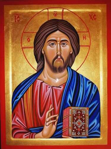Ikona- Gospod Isus Hristos, dimenzije 40x30 cm, autor PRAVOSLAVNE IKONE- ikonopisac Miloš Timotijević