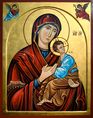 Presveta Bogorodica 40x50 cm, autor PRAVOSLAVNE IKONE- ikonopisac Miloš Timotijević