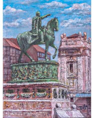 Spomenik -Knez Mihailo na konju- Beograd, autor Milošević Predrag Peđa