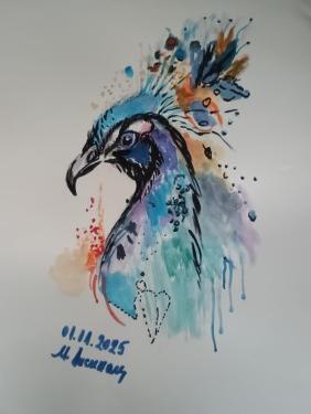 Akvarel, autor Lisinac Milka