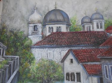 Pogled sa Kotorske tvrđave, autor Andjelkovic Mirjana