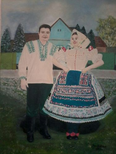 Pazovačka nošnja kuma, autor Klaćik Mira