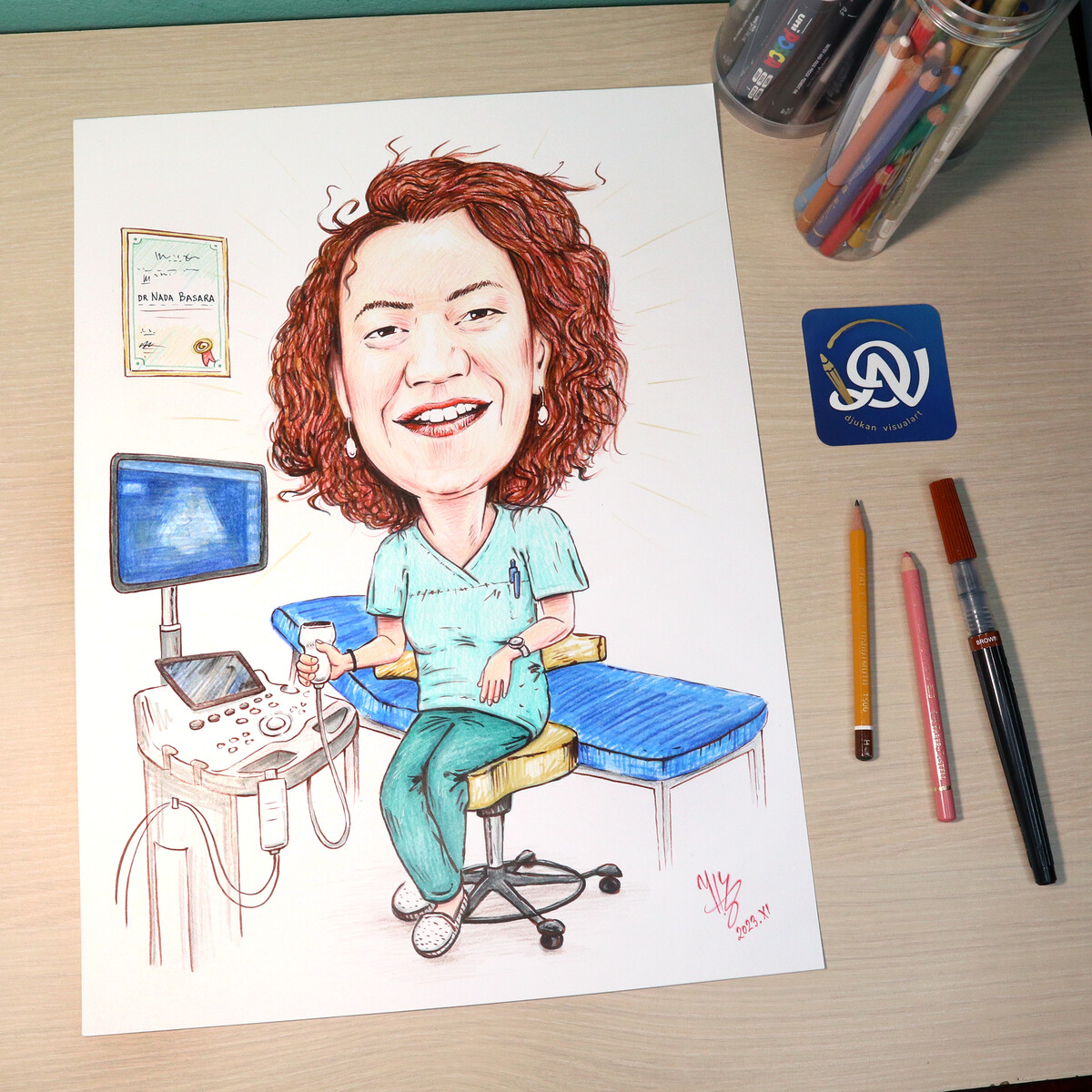 DR NADA - PORTRET KARIKATURA