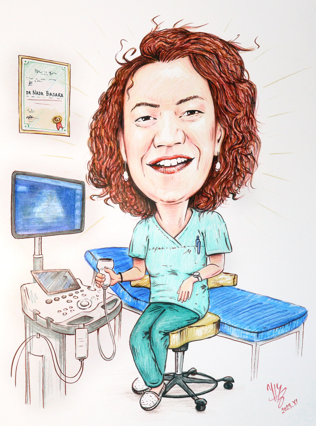 DR NADA - PORTRET KARIKATURA