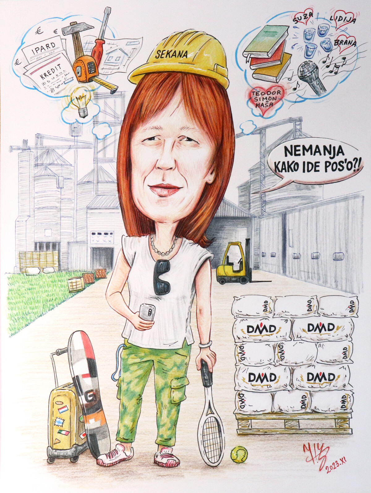 GĐA DRAGANA - PORTRET KARIKATURA