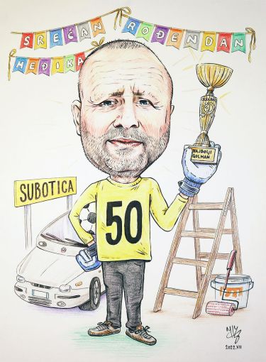 portret- karikatura` Heđika`