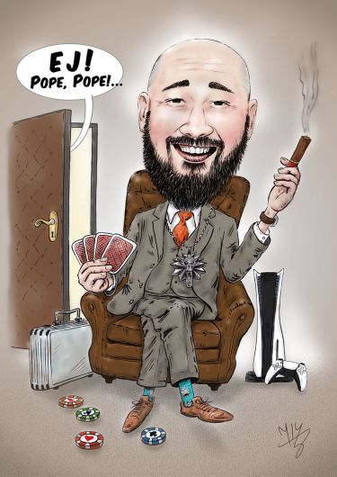 Portret karikatura za terapeuta autor Đukić Nenad