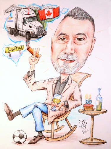 KAMIONDZIJA - PORTRET KARIKATURA, autor ĐUKAN ~ KARIKATURE
