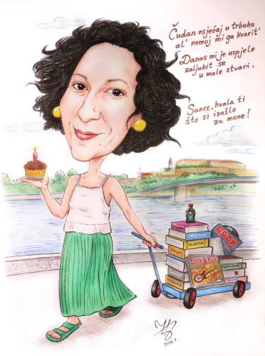 UČITELJICA NACA - PORTRET KARIKATURA, autor ĐUKAN ~ KARIKATURE