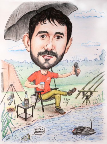 PECAROS - PORTRET KARIKATURA, autor ĐUKAN ~ KARIKATURE