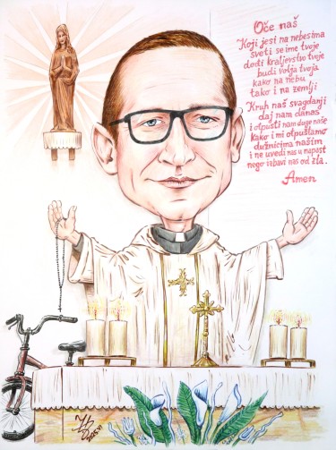 SVESTENIK SILARD - PORTRET KARIKATURA, autor ĐUKAN ~ KARIKATURE