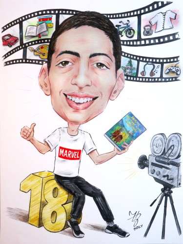 KREATIVAC - PORTRET KARIKATURA, autor ĐUKAN ~ KARIKATURE
