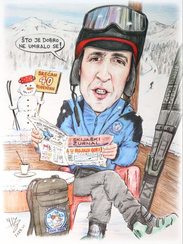 SKIJAŠ - PORTRET KARIKATURA