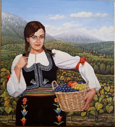 Devojka u vinogradu