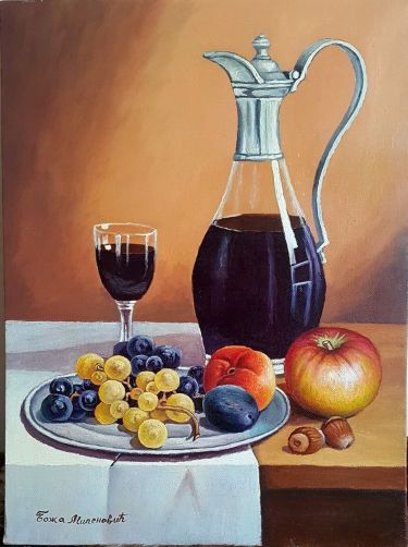 Voće i vino 4, , autor Milenović Božidar