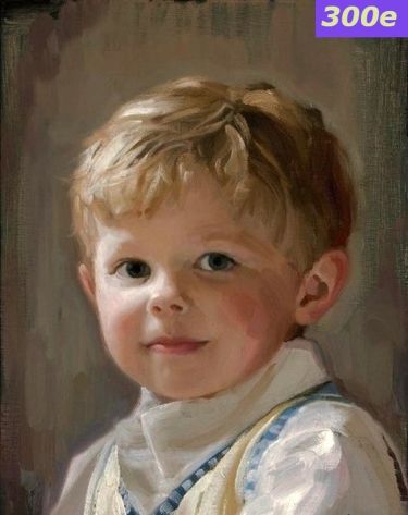 Portret deteta Ulje na platnu, autor Klipa Goran