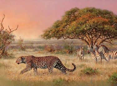 Leopard - Ulje na platnu, autor Klipa Goran