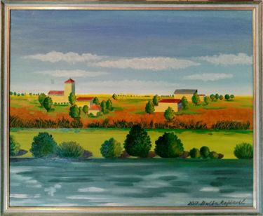 Pored reke, Ciklus` Pejsaži, autor Rajčević Balša