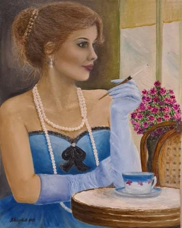 dama u plavom, autor Petrovic Vesna