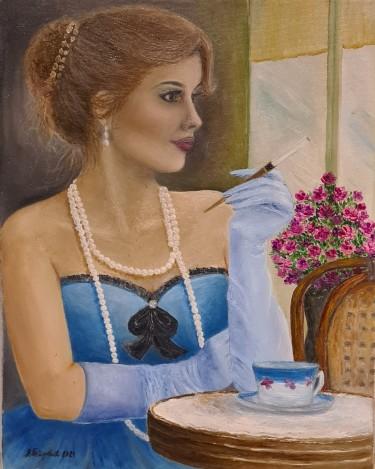 dama u plavom, autor Petrovic Vesna