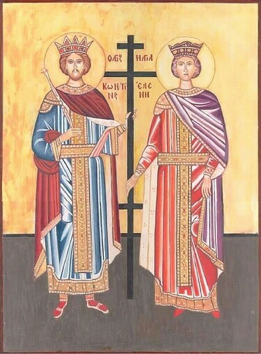 SVETI CAR KONSTANTIN I CARICA JELENA, autor Kostic Jovica