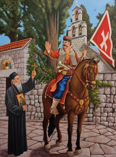 Barjaktar i Monah, autor Barbek Bojan