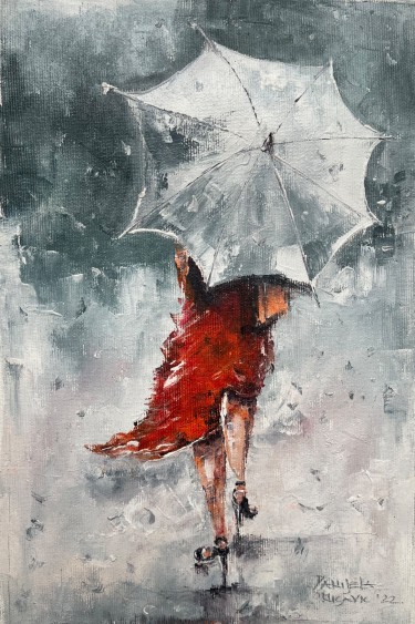 Devojka sa kišobranom, autor Artium paintings
