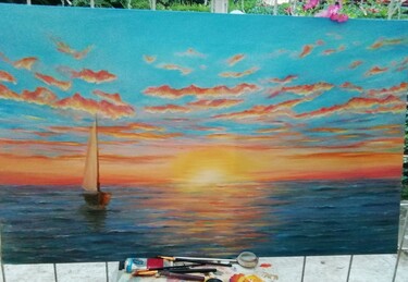 Orange sunset, autor Ćetković Natalija