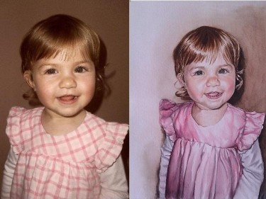Portret po narudzbini, autor Danica Živković