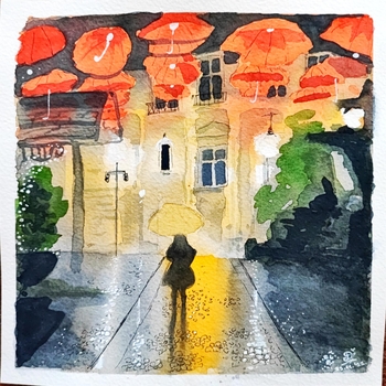 Ulica kišobrana, autor Dejan Živković