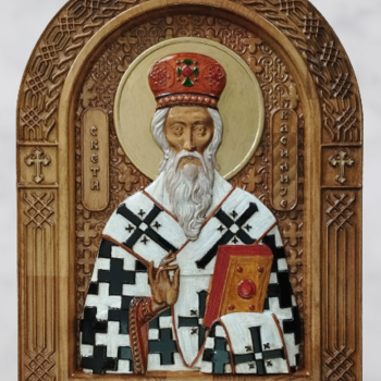 Ikona sv. Vasilija Ostroskog, autor Danijela Markovic