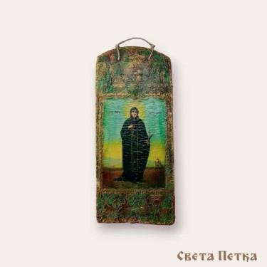 Ikona Svete Petke na biber crepu, autor AlSteBo Art
