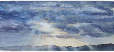 Nebo2- akvarel, 55x25cm, autor Simic Dragana