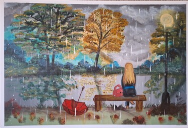 Devojka na kiši, , autor Verica