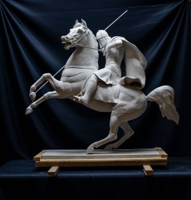 Koњаничака скулптура Бановић Страхиња, , autor Jelena Atanaskovic