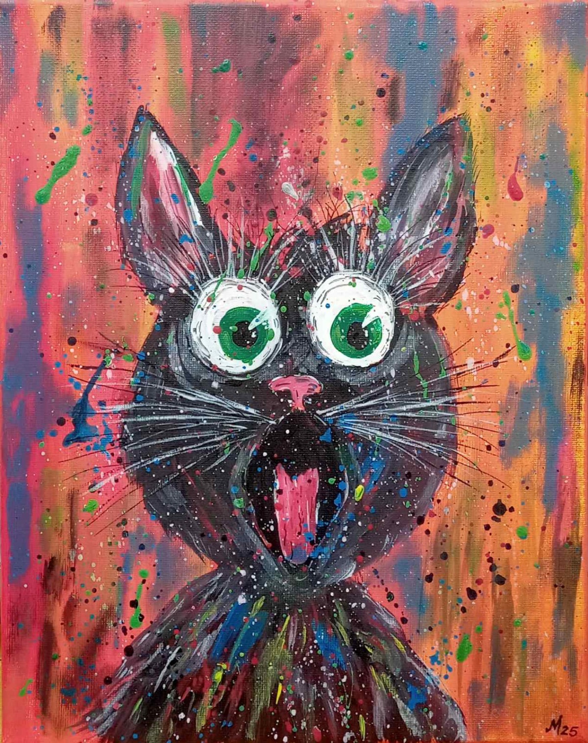 Mačka - pop art