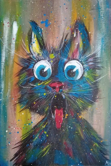Mačka - pop art, autor Marija  Tabački - Johum