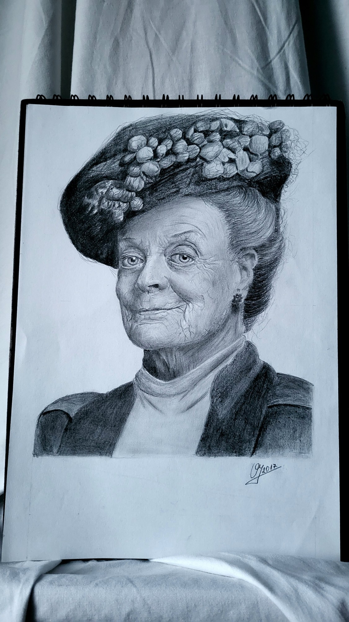 Portret glumice Maggie Smith