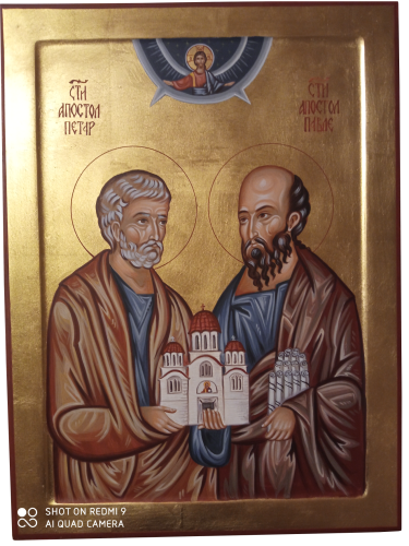 Ikona Sv Apostola Petra i Pavla, autor Dragana Zivadinovic