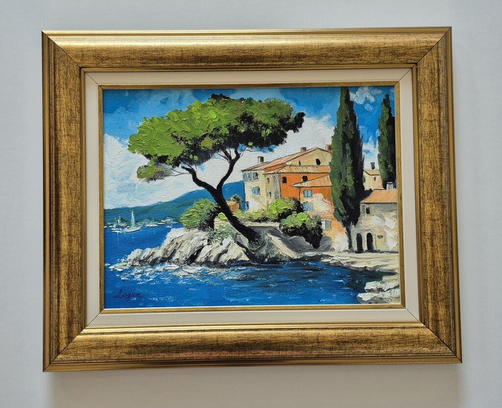 Ulje na platnu - Obala Italije, prelepa slika