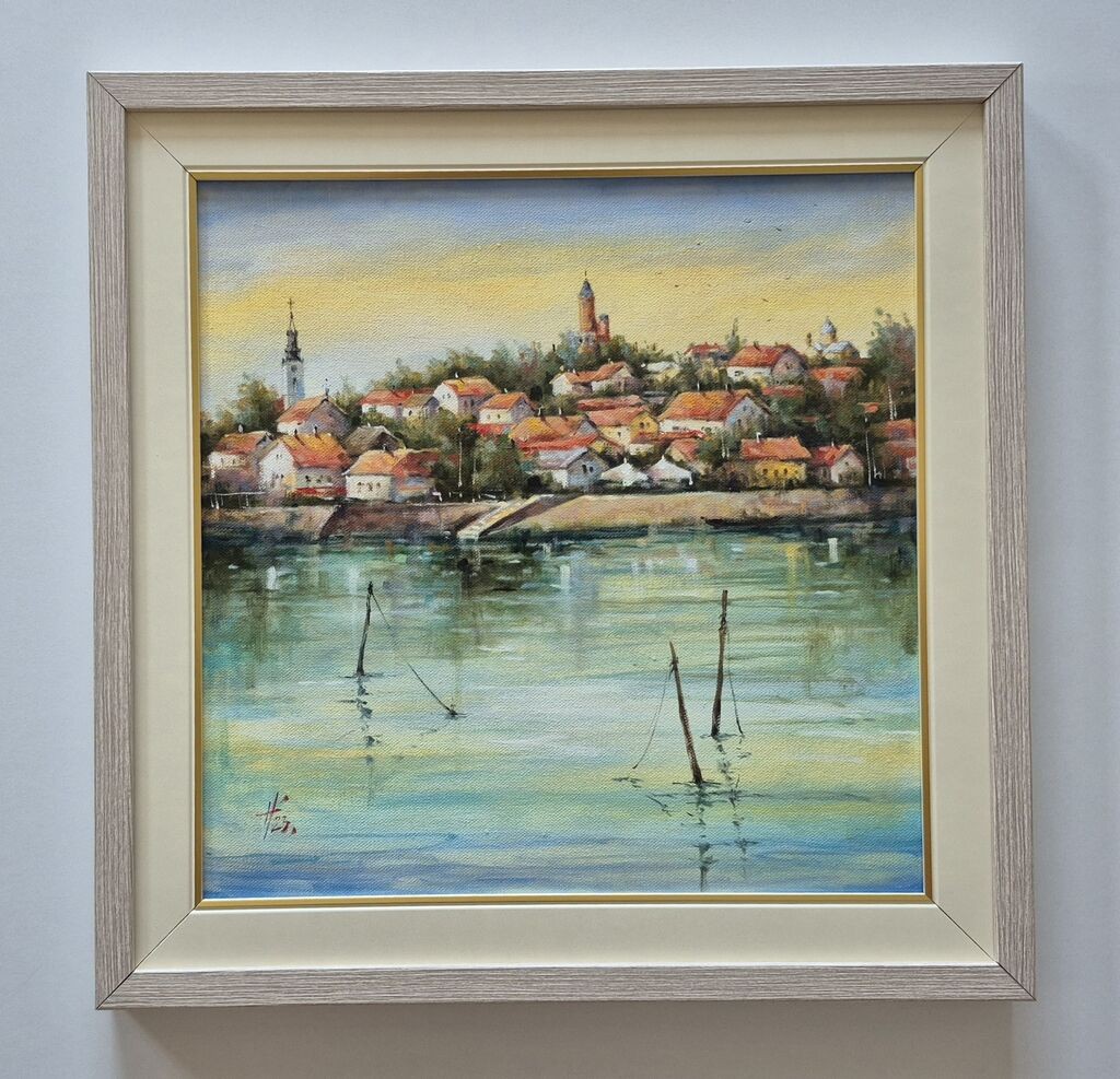 Ulje na platnu - Zemun, prelepa slika