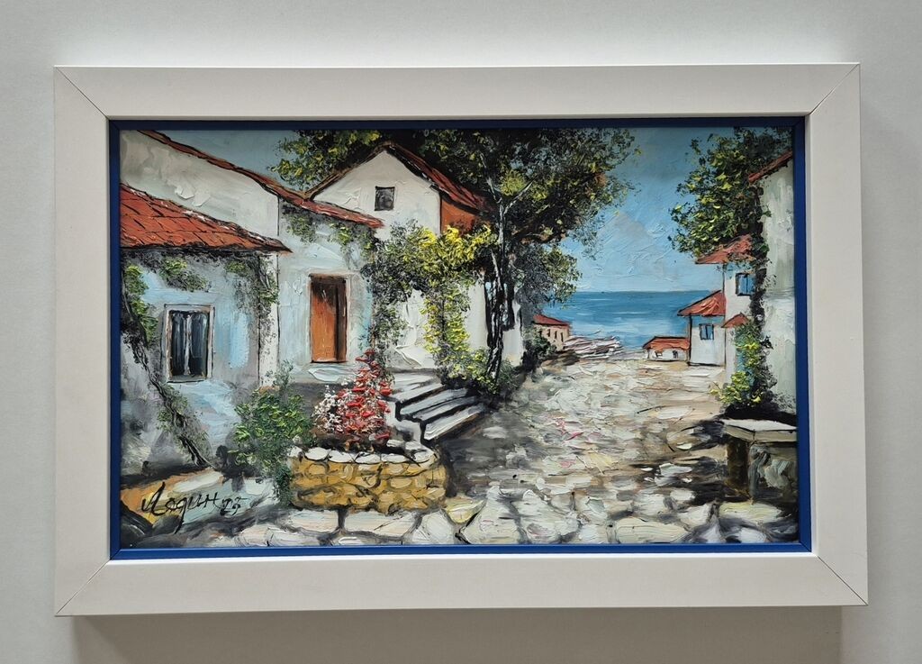 Ulje na lesonitu - Mediteranski kraj, prelepo