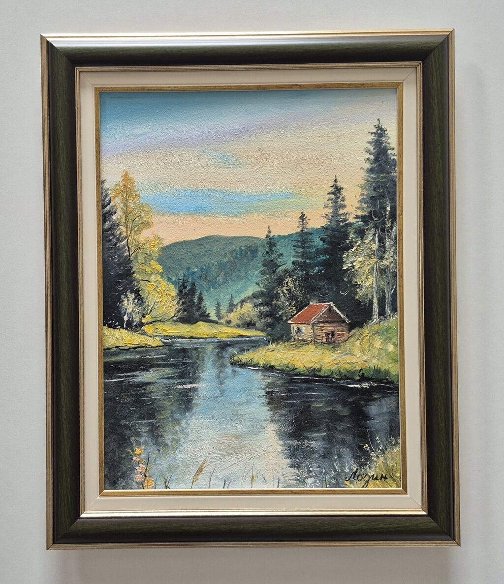 Ulje na platnu - Sumski mir, prelepa slika